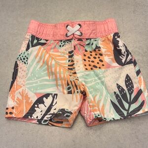 Tropical Print Kids' Swim Shorts 18 months
